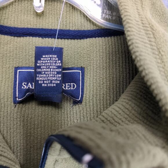 NWT Saddlebred Green 1/4 Zip Fleece Jacket Men's XXL Mock Neck Pockets Casual - Picture 8 of 10